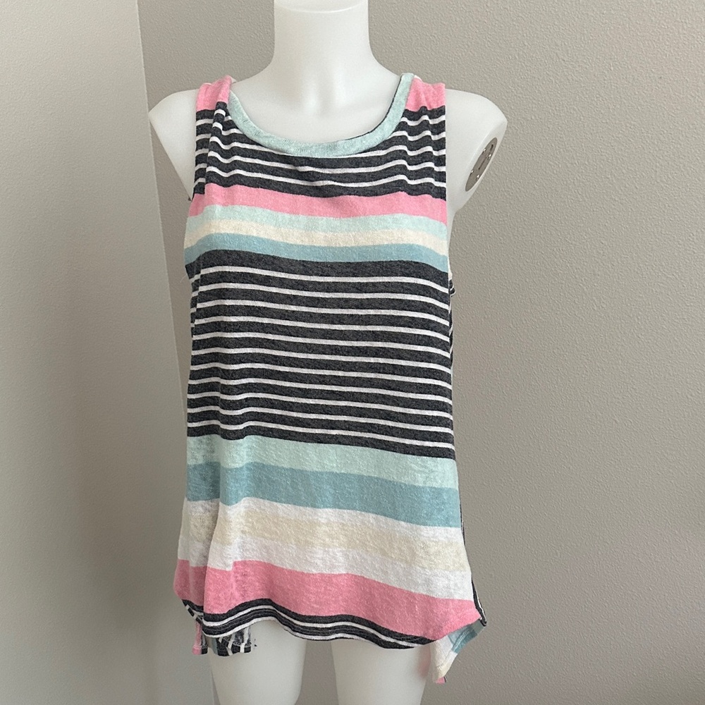 My Story Multicolor Striped Tank Top
